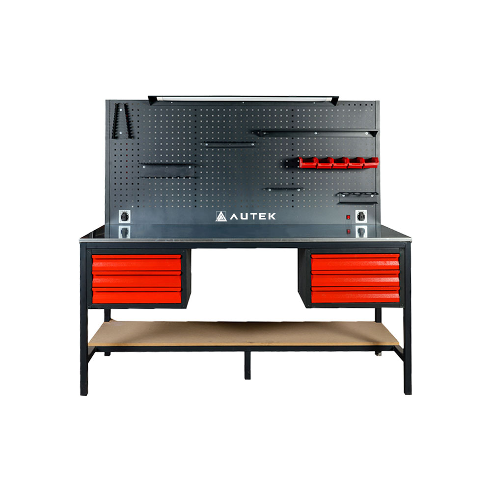 Autek Çalışma Tezgâhı 6 Çekmeceli 2m Antrasit