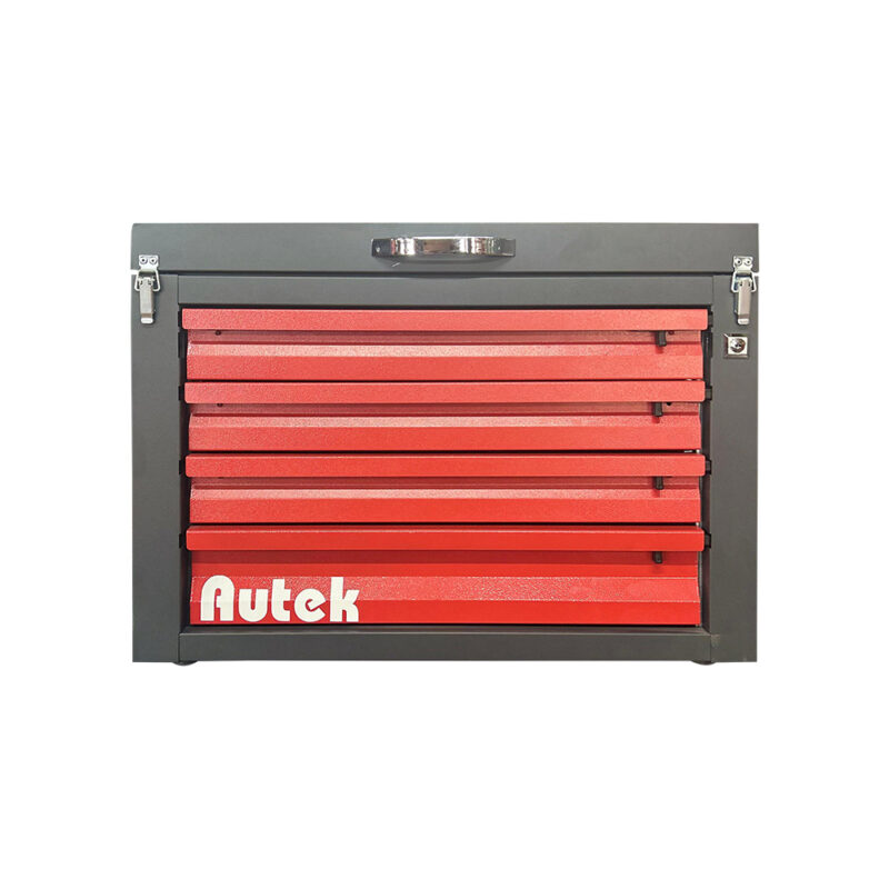 Autek Pro 4 Çekmeceli Mobil Takım Dolabı Kırmızı