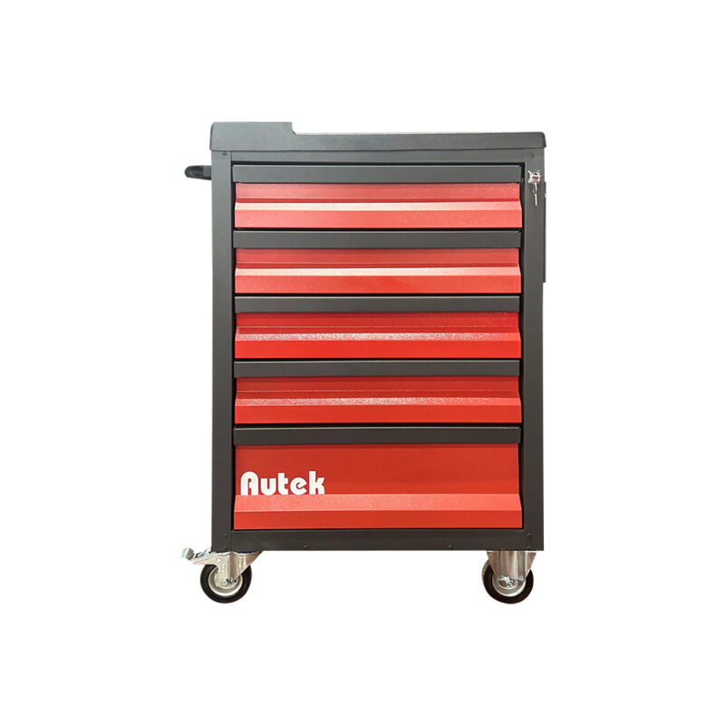 Autek F1-Seri 5 Çekmeceli Takım Arabası Kırmızı